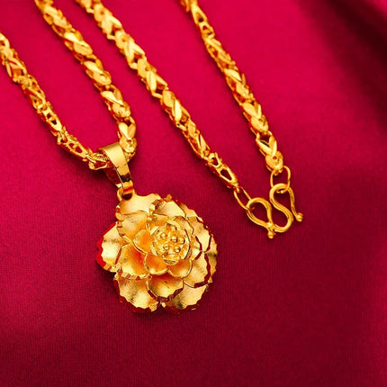 Women's 18K Gold Fish Necklace, AU750 Fashionable Stamen Pendant, Gift for Female Friends.