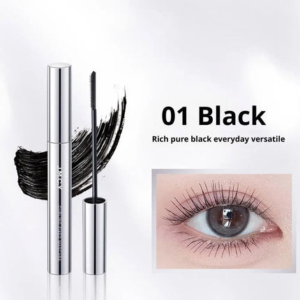 3D Curling Eyelash Mascara,Slim Brush Mascara, Waterproof Tube Mascara Lash-Lifting Long Lasting No Clumping Defined Lashes