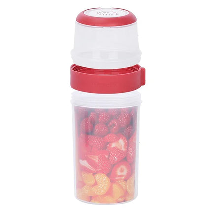 300/480/670/870/1070ML Oatmeal Nut Yogurt Salad Cup Food Storage Box Seal Container Set 2-layer Crisper Cup Sauce Cup Lunch Box