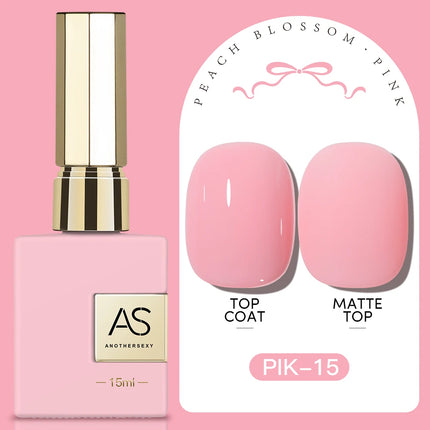 AS 15ml Pink Glass Bead Cat Magnetic Gel Nail Polish Spring Jelly Crystal Semi Permanent Moonlight Soak Off Manicure Varnish Gel