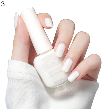16 Colors Water-Based Nail Polish Set 10ml Nude Red Pink Peel-Off Air-Dry Nail Art Polish Kit Manicure No Need Lamp