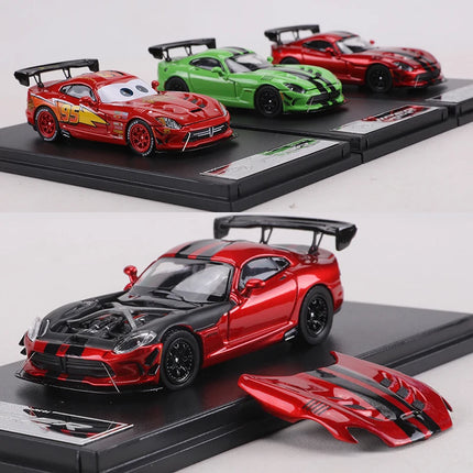 Hone Model 1:64 Dodge Viper ACR Alloy Model Car Magnetically Attracted Engine Hood