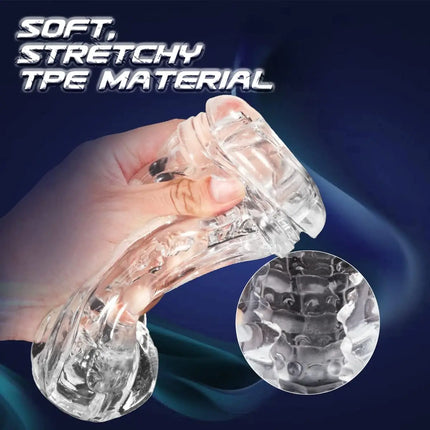 Fleshy The Light Male Masturbators Cup Soft Silicone Material Adult Masturbation Sex Toys for Men Pocket Pussy Penis Training