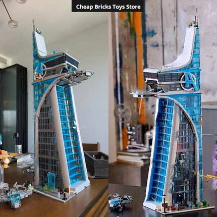 2026 New Moc The Bugle Building Of Daily Avengers Tower Bricks Building Blocks Dispaly Model Building Birthday Gifts For Teenage