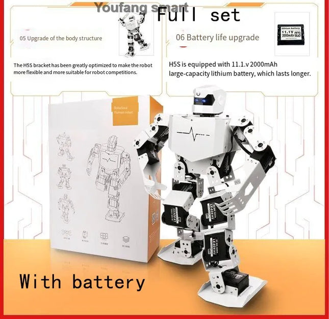 16 Dof Humanoid Robot Servo PWM MP3 Dance Robot Singing Dancing Walking RoboSoul Educational Programmable Bionic Robot DIY Kit
