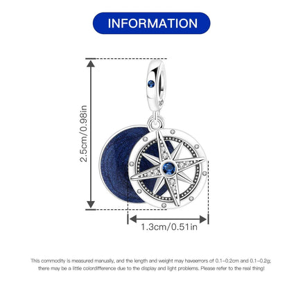 Orstarry Charm Silver 925 Beads Blue Series Fit Bracelet Charms DIY Original Fashion Pendants For Women Jewelry Trendy Gifts