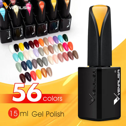 Venalisa15ML Silky Matte TPO FREE Topcoat No Cleaning Nail Lacquer Full Coverage Long Lasting Gorgeous Color Nail Varnish