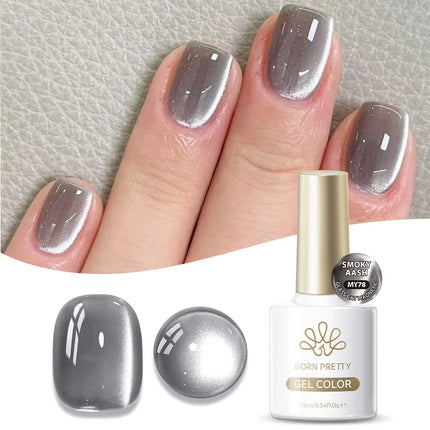 BORN PRETTY 10ml Auroras Glitter Cat Magnetic Gel Nail Polish Jelly Glass Bead Semi Permanent Soak Off UV LED Varnish Manicure