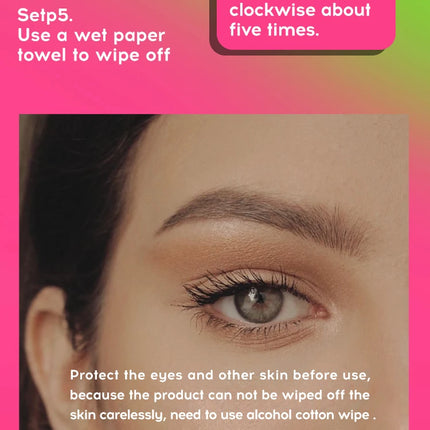 Rotating Liquid Eyebrow Dye Tint Brush Pencil Long lasting Coloring Lasts 2 Weeks Waterproof Makeup Eyebrow Cream Stencil Kit