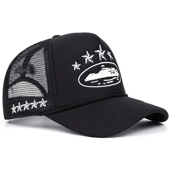 Fashion New Unisex Print Baseball Hats Hip Hop Breathable Personal Sunshade Mesh Versatile Street Snapback Hats Trucker Caps