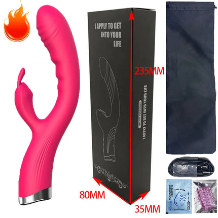 10 Speed G Spot Vibrator USB Rechargeable Powerful Dildo Rabbit Vibrator for Women Clitoris stimulation Massage Adult sex toys
