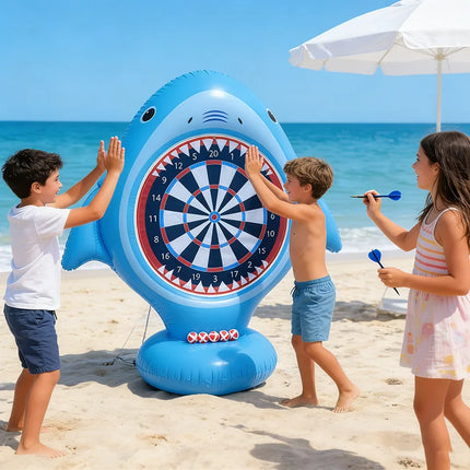 Inflatable Dart Board Water Game, Swimming Pool Float, Beach Outdoor Activities, Cool Summer Party Gift for Boys and Girls Aged 6 7 8 9 10 12