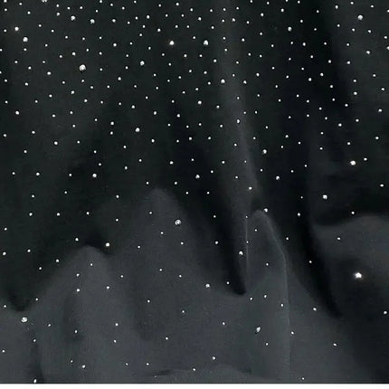 Summer Rhinestone Rivet T-shirt for Men Clothing Round Neck Casual T-shirt Fashion High Street 2025 Men's Summer Short Sleeves