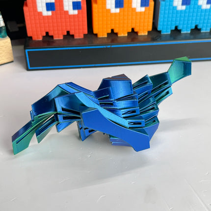 3D Printed Slime Effect Cube Fidget Toy, Stress Relief Desk Toy