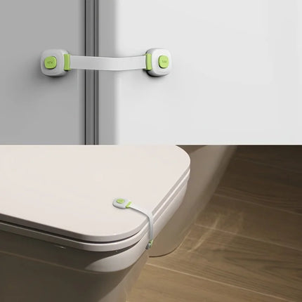 2Pcs Motorhome RV Child Safety Locks Baby Locks for Cabinets and Drawers, Toilet, Fridge,Adhesive Cabinet Drawer Door Latches