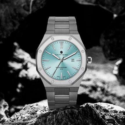 SAPPHERO Fashion Men's Watches Stainless Steel Business Watches Men's Waterproof Date Display Watches for Men