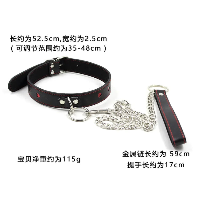 Faux Leather Sex Accessories Neck Collar Bondage Slave Sex Games Fetish Porno Adult Toy Slave Fetish Roleplay Halloween Costumes