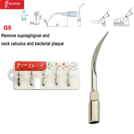Original Woodpecker Dental Scaler Tips Ultrasonic Scaling Tip G1 G2 G3 G4 G5 G6 G7 G8 Fit For EMS UDS