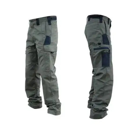 Wear Resistant Work Pant Man Multi-pocket Straight Cargo Trousers Outdoor Jogging Tactical Pants Spring Autumn Casual Trousers