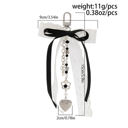 Y2K Phone Charm Bow Heart Star Keychain Pendant Kawaii Key Chain Bag Phone Chain Cute Accessory For Girls Women Jewelry