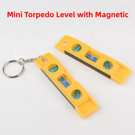 Mini 3 Bubble Level with Keychain Bubble Level Vertical Horizontal Gradienter Measuring Furniture Appliance Installation Level