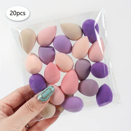 20/50/100PCS Mini Makeup Sponges - Latex-Free, Water-Activated Blenders for Foundation/BB Cream/Concealer, Precision Eye