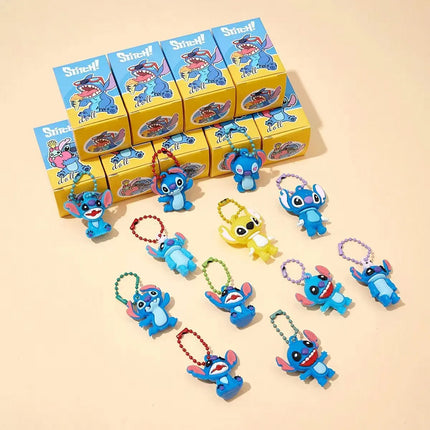 2025Hot Sanrio Hello Kitty Black Girl Keychain Pendant Character Pokémon Pikachu Keychain Blind Box Toy Children's Birthday Gift