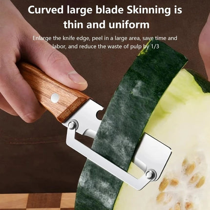 Stainless Steel Fruit Peeler with Bottle Opener Kitchen Vegetable Paring Knife Suitable for Pumpkin Winter Melon Pineapple Fruit
