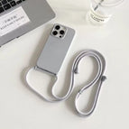 gray / For iPhone 13 Pro / Case & Strap|silicone