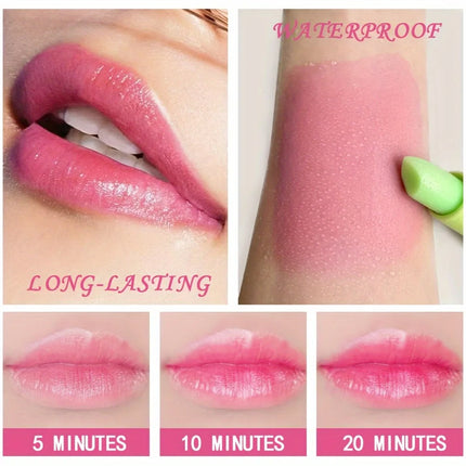 Aloe Vera Color-Changing Lipstick Long-Lasting Moisturizing Temperature-Activated Lip Balm Fade-Resistant Nourishing Lip Care Set