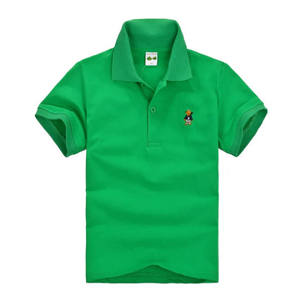 New Children Polo Shirt Solid Kids Boys Polo Shirts Korea Fashion Boys Designer Clothes School Uniform 2-14 Years