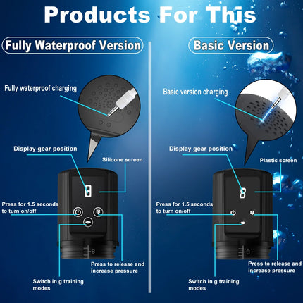 Electric Penis Pump, Led Display & Powerful Suction, Adult Sex Toys Dick Enlarger for Men Erection, Automatic Male Masturbator