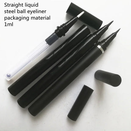 10/30/50pcs 1ml DIY Straight Fill Empty Eyeliner Tube With Steel Ball Liquid Eyeliner Pen Empty Pen Cosmetic Container