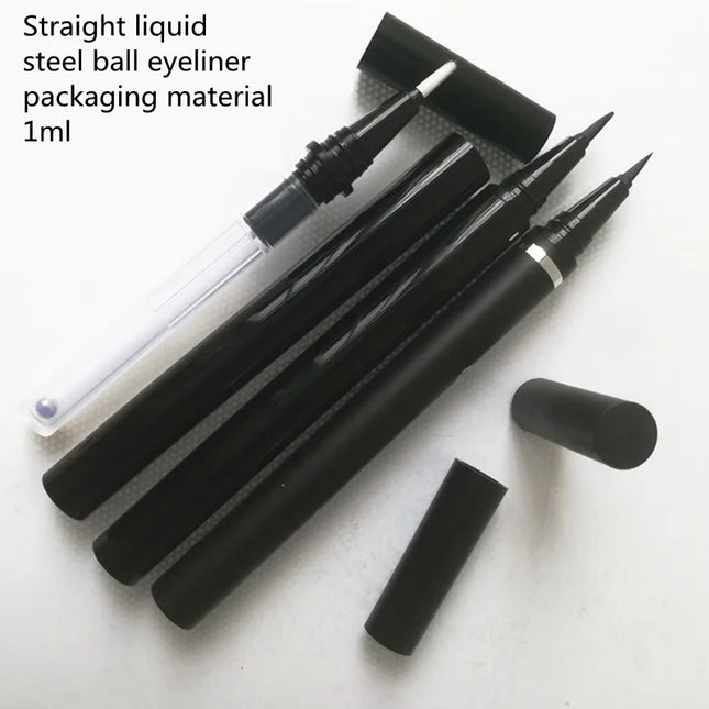 10/30/50pcs 1ml DIY Straight Fill Empty Eyeliner Tube With Steel Ball Liquid Eyeliner Pen Empty Pen Cosmetic Container