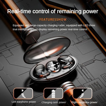 KEBIDUMEI Sleep Headphones Bluetooth 5.3 Mini Invisible Earbuds for Side Sleepers TWS Wireless Waterproof Stereo Earphones