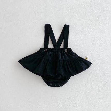 Autumn 2025 new baby set: Korean-style stylish baby girl with a lace collar top and overhang pants two-piece set