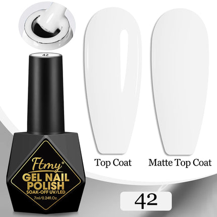 7ml Color Gel Polish Set Popular Series Nail Polish Smooth Texture Colorful Manicure UV LED Soak Off Nail Art Semi Permanent Shi
