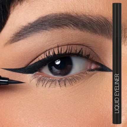 1 Set 3 Pcs Black Liquid Eyeliner Pen, Waterproof High Pigmented, Easy To Color, for All Eye Shapes, Natural Eye Makeup Finish