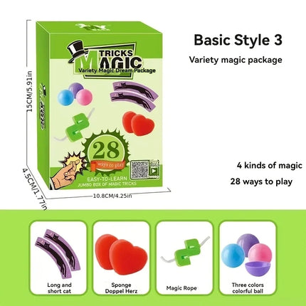 All-in-One Magic Kit | 100+ Magic Tricks with Hat, Cape, Rabbit & Props | Video Tutorials Included | Kids & Adults Party Favors,