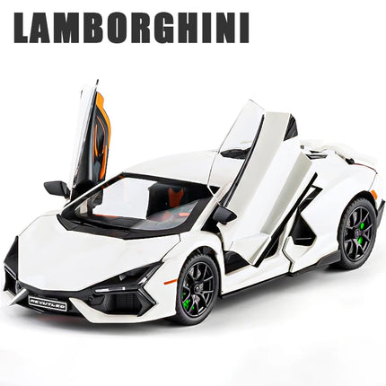 1:24 Lamborghini Revuelto Electroplate Alloy Model Car Toy Diecasts Metal Casting Sound and Light Car Toys For Children Vehicle