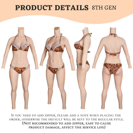 CYOMI Fake Boob Silicone Bodysuit Breast Forms Fake Vagina For Transgender Sissy Drag Queen Male Crossdresser Cosplay C/D/E Cup