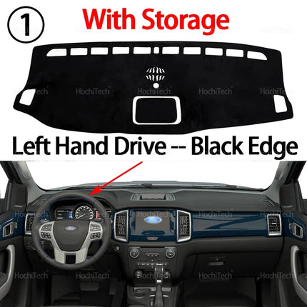For Ford Everest Ranger P375 2015-2022 Car Dashboard Cover Dash Mat Sun Shade Non-slip Pad Interior Accessories