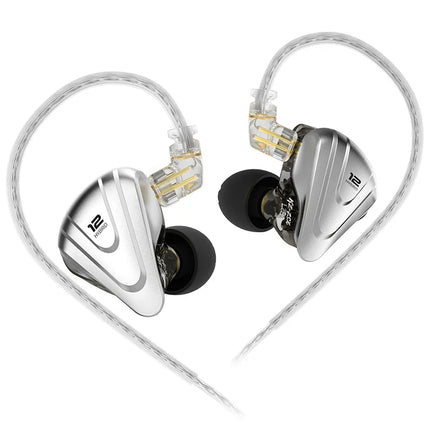 KZ ZSX Terminator Metal Headphones 5BA + 1DD Hybrid 12-driver HIFI Bass headphones In-ear monitoring and cancellation