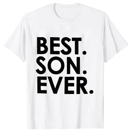 Family Matching Outfits Set Super Mom Dad Best Son Ever Funny Tee Shirt Lovely Birthday T-shirt Funny Family Party Graphic Tops