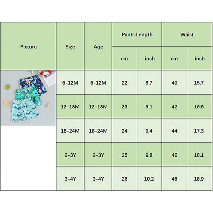 Kids Baby Boys Swim Trunks Novelty Shark Print Elastic Waist Swim Shorts Children Boys Bathing Suit Swimsuit Bottoms Swimwear