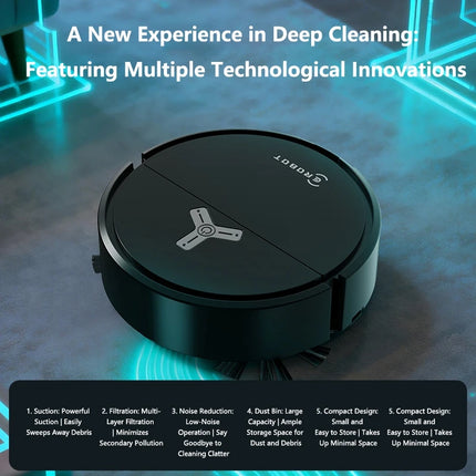 Lenovo 3 in 1 Smart Sweeping Robot Aspirateur Staubsauger Robot Vacuum Cleaner 4000Pa Carpet Hard Floor Home Cleaning Appliances