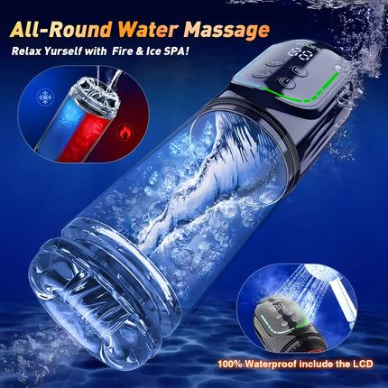 Automatic Male Masturbator Cup with Upgrade 12 S Vacuum Pump & 7 Sucking Rotating Licking Thusting Modes Pocket Pussy Stroker Blowjob Sex Toys For  MenAdult Toys Mens Sex Toys Pocket Pussy Pumps & Enlargers
