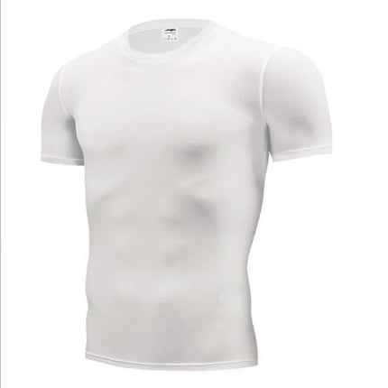 Men's Running Compression Tshirts Quick Dry Soccer Jersey Fitness Tight Sportswear Gym Sport Short Sleeve Shirt Breathable
