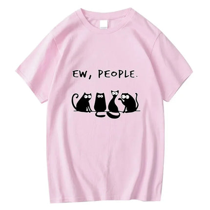 Men's T-shirt High Quality 100% Cotton Funny Cool Cat Printed Summer Casual Loose Cool T Shirt O-Neck Male T-Shirt Tops