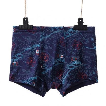 Mens Modal High Elasticity Boxer Shorts Print Underpants Sexy Boxers Bamboo Fiber Panties Male Underwears Plus Size 2XL-7XL
